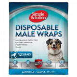 Diapers for dogs Male medium size (M), 12 pieces, Simple Solution