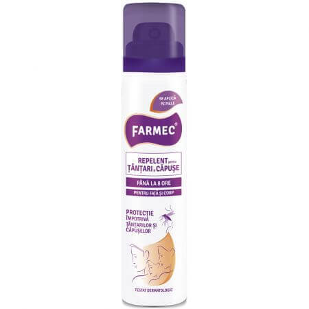 Mücken- und Zeckenabwehrspray, 75 ml, Farmec