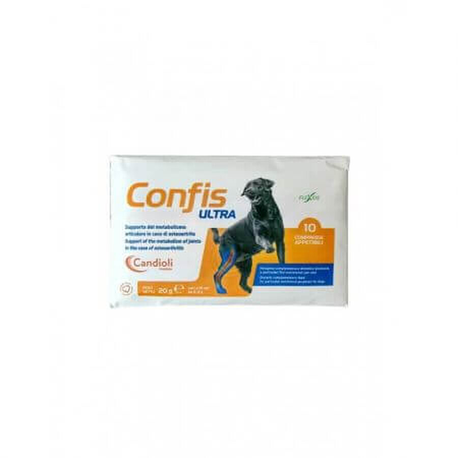 Complément alimentaire nutritif pour chiens adultes Confis Ultra, 10 comprimés, Candioli