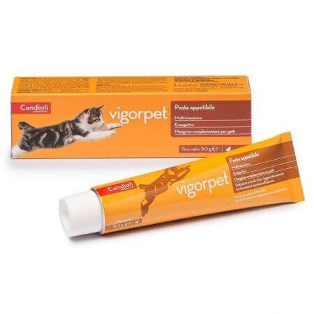 Vigorpet nourriture pour chats, tonique, énergisant, 50 g, Candioli