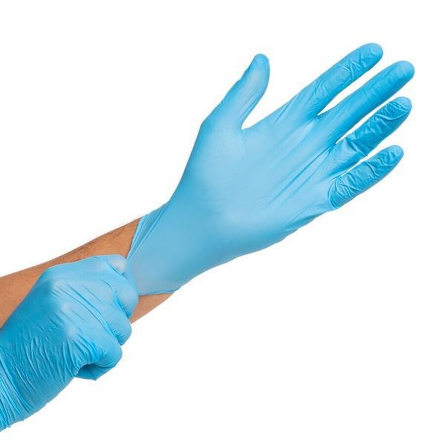 Nitril-Handschuhe Blau Ungefüttert XS x100 Stück FarmaGloves