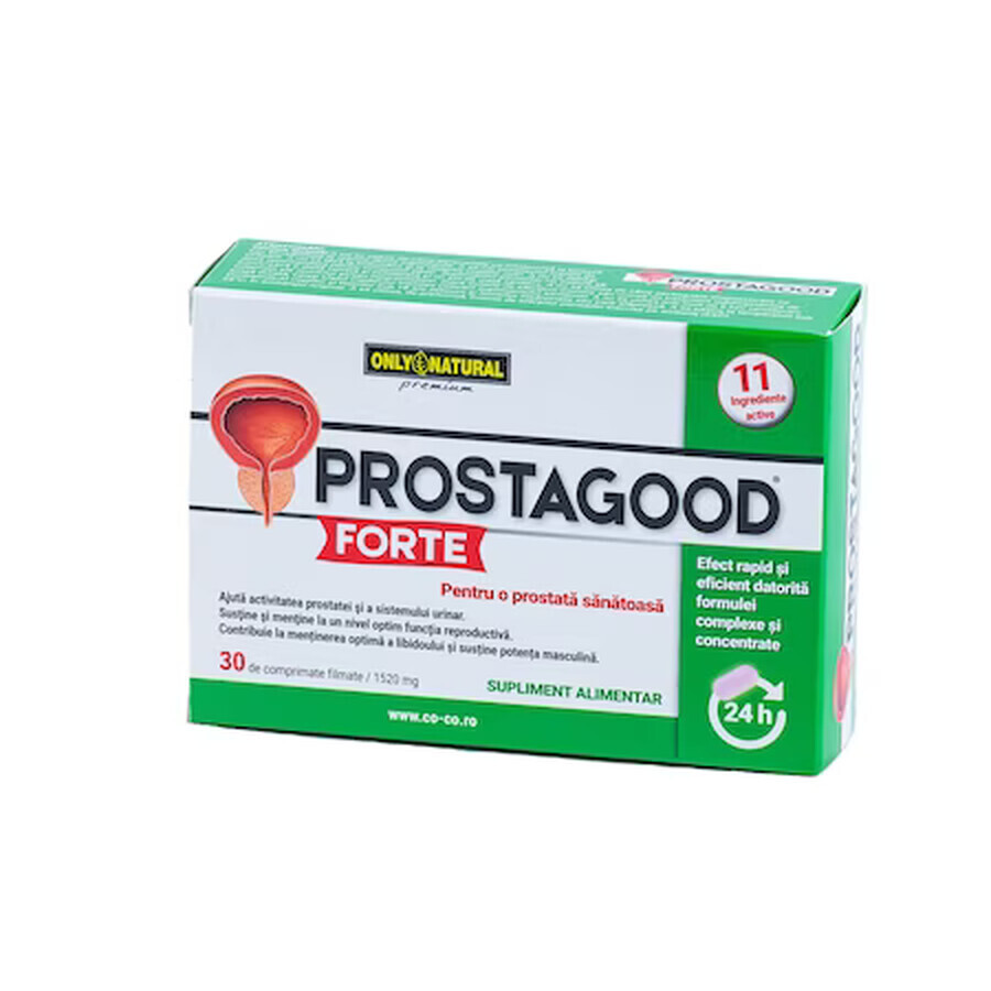 ProstaGood Forte, 30 compresse x compresse da 1520 mg per la prostata, solo naturale