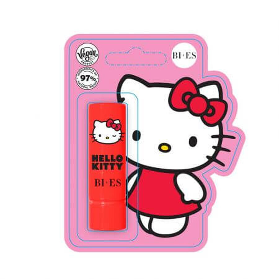 Baume à lèvres Hello Kitty à la fraise, 4 g, Bi-Es