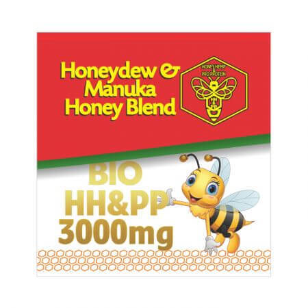 Bio HH&PP 3000 mg Miscela di miele di melata e manuka MGO 500, 50 g, Alcos Bioprod