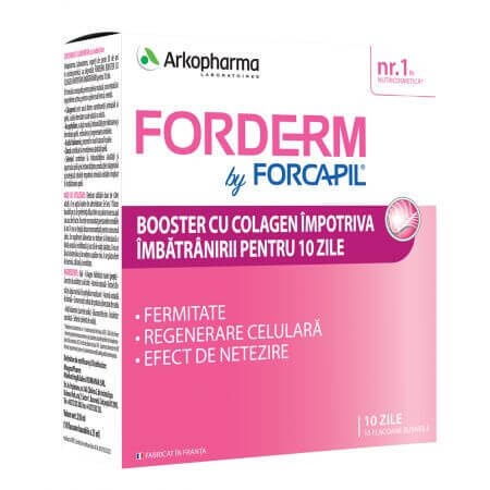 Collagen booster Forderm de Forcapil, 10 ampoules, Arkopharma