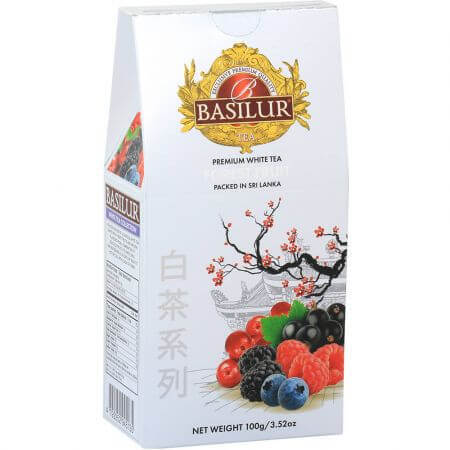 Ricarica di tè bianco Tè bianco ai frutti di bosco, 100 g, Basilur