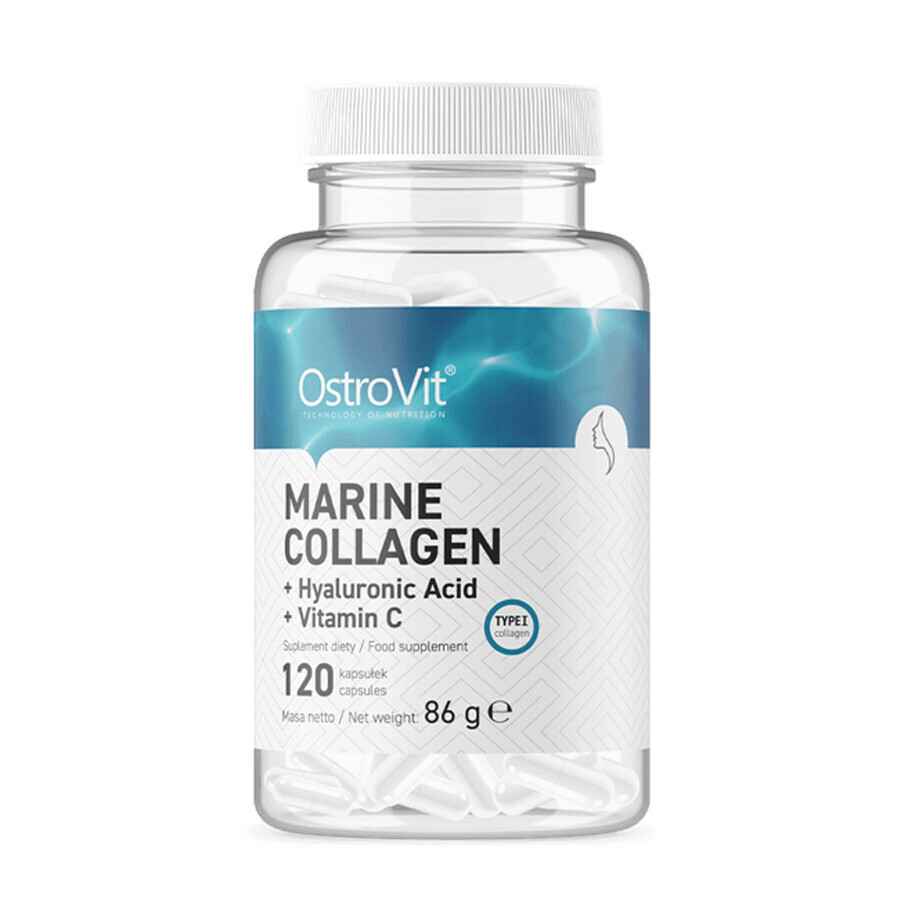 Collagene marino con Acido Ialuronico e Vitamina C, 120 capsule, Ostrovit recensioni