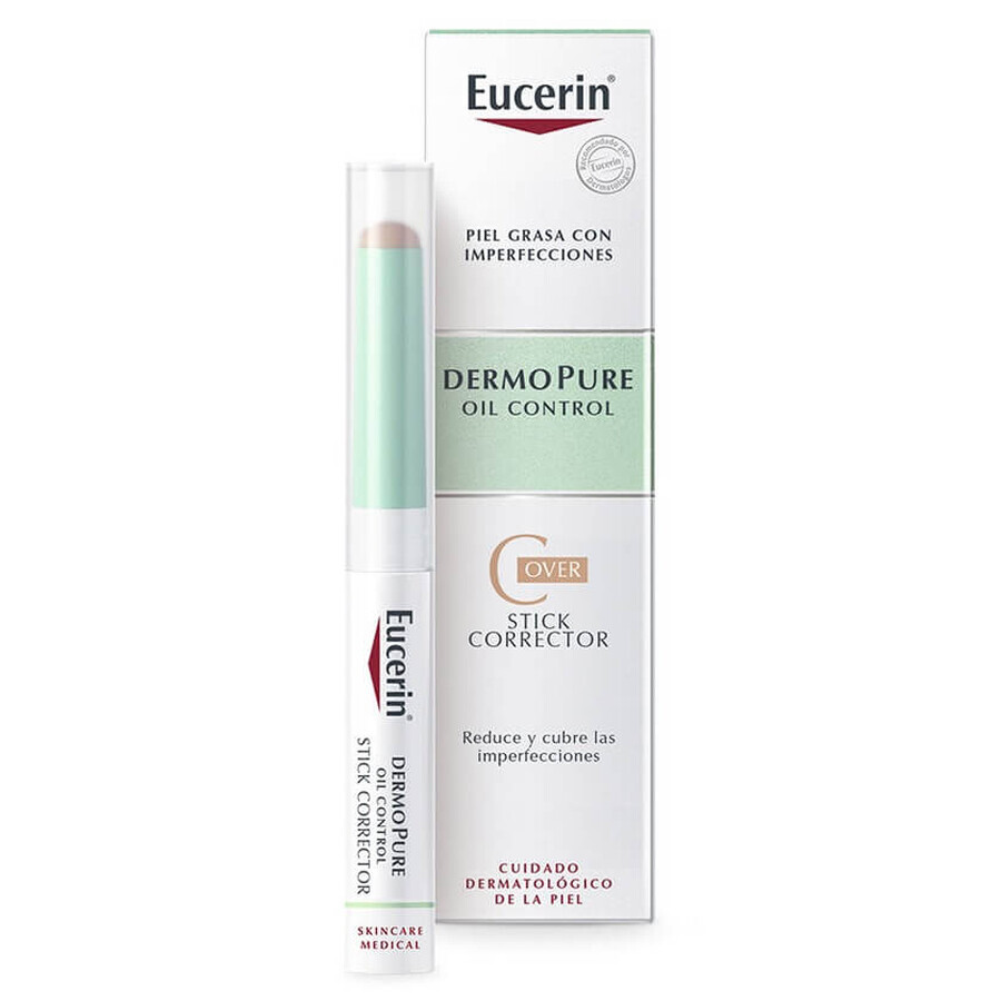 Eucerin Dermo Pure Corector stick pentru cosuri si puncte negre, 2 g