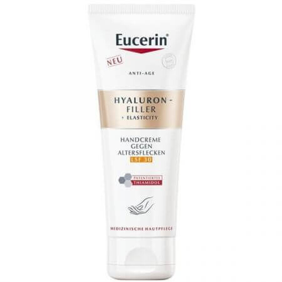 Eucerin Hyaluron Filler + Elasticity Hand Cream contre les taches pigmentaires, 75 ml