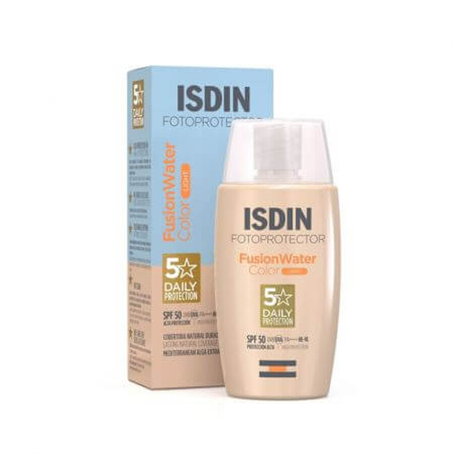 Isdin Photoprotector Fusion Sun Protection Cream Water Color Light SPF50, 50 ml