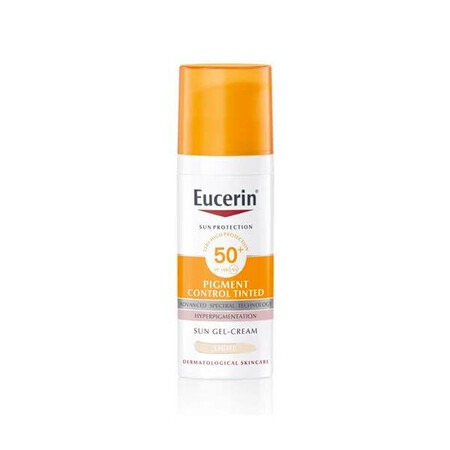 Eucerin Anti-Pigment Gesichts-Sonnenschutz-Gel Creme SPF 50+ hell, 50 ml