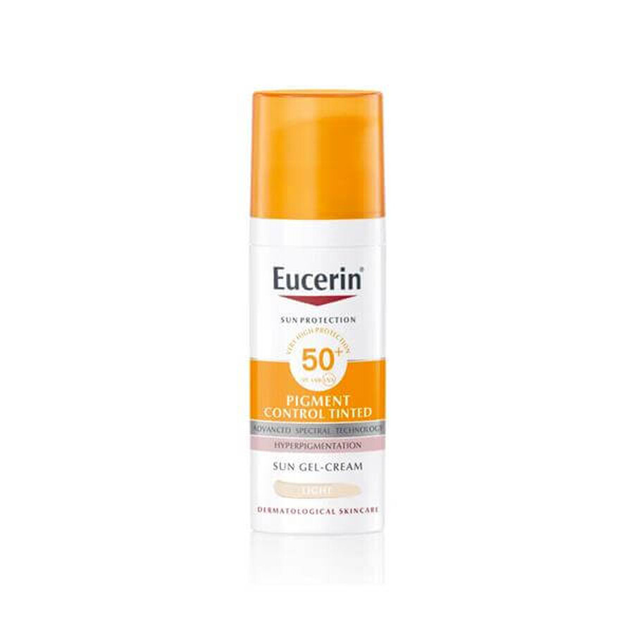 Eucerin Anti-Pigment Facial Sun Protection Gel Cream SPF 50+ light shade, 50 ml