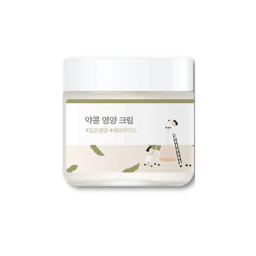 Sojabohnen-Pflegecreme, 80 ml, Round Lab