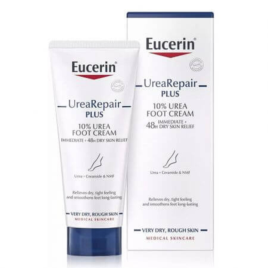 Eucerin UreaRepair Plus Foot Cream avec 10% d'urée, 100 ml
