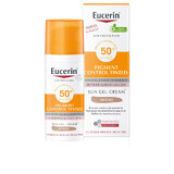 Emulsione protettiva contro l'iperpigmentazione cutanea SPF 50+ tonalità media, 50 ml, Eucerin