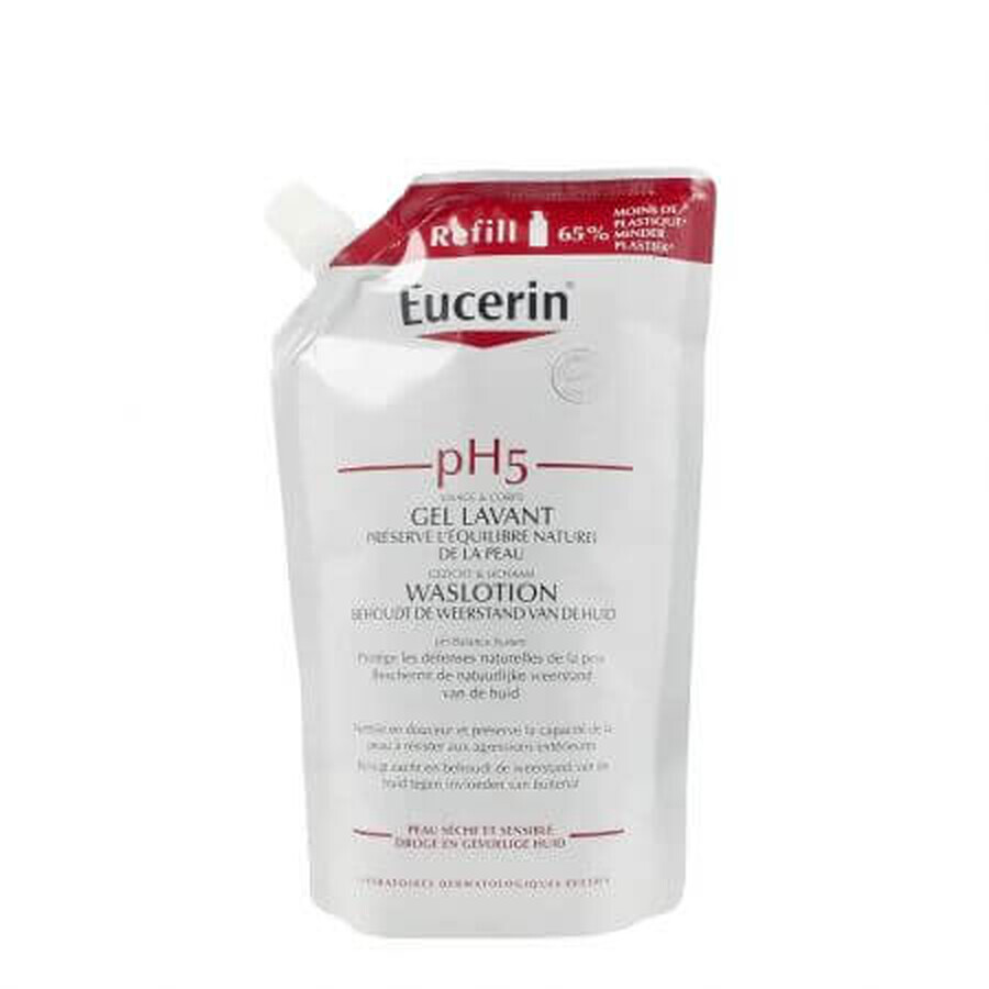 Gel doccia eco ricarica pH5, 400 ml, Eucerin