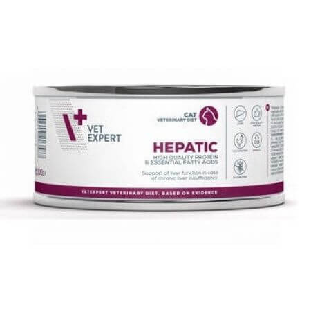 Food for cats Hepatic Cat, 100 g, VetExpert