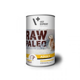 Wet food with turkey meat for adult dogs Raw Paleo, 400 g, VetExpert