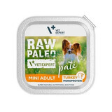 Wet food with turkey for dogs Raw Paleo Pate Mini Adult, 150 g, VetExpert