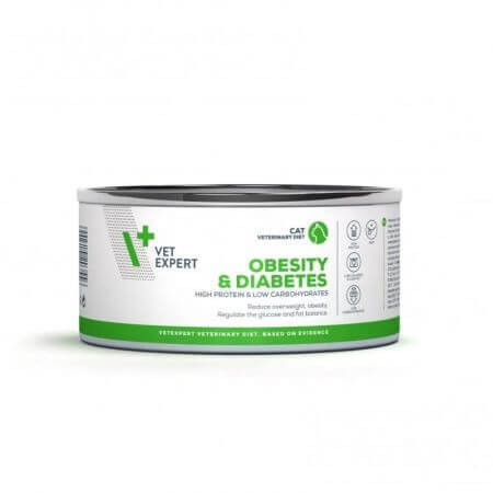 Croquettes pour chats Obesity &amp; Diabetes, 100 g, Vetexpert