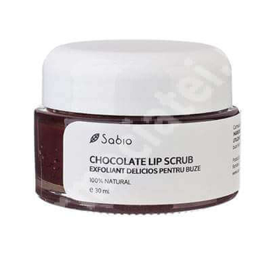 Delizioso scrub labbra al cioccolato, 30 ml, Sabio