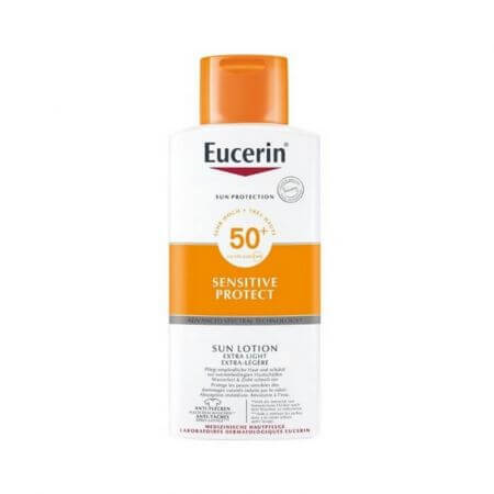 Eucerin Sensitive Lotion Douce avec Protection Solaire SPF50+, 400 ml