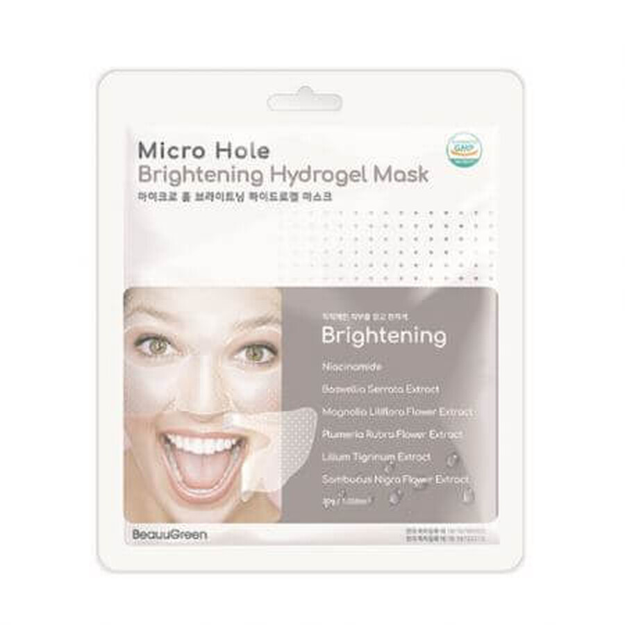 Hydrogel-Maske für Leuchtkraft, 28 g, Beauugreen