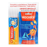 Redoxon Triple Action Vitamine C, D et Zinc Pack, 10 comprimés + Redoxitos Triple Action Vitamine C Jelly 30 mg, 25 pièces, Bayer