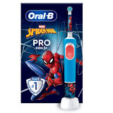 Brosse à dents électrique Vitality Pro Kids Spider-Man pour les enfants de 3 ans et plus, Oral-B
