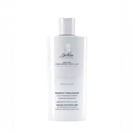 Shampoo per neutralizzare il giallo Shine On Silver Touch, 200 ml, BioNike