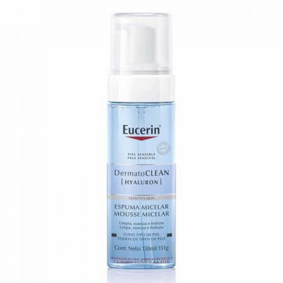 Eucerin DermatoClean Mousse nettoyante pour le visage, 150 ml