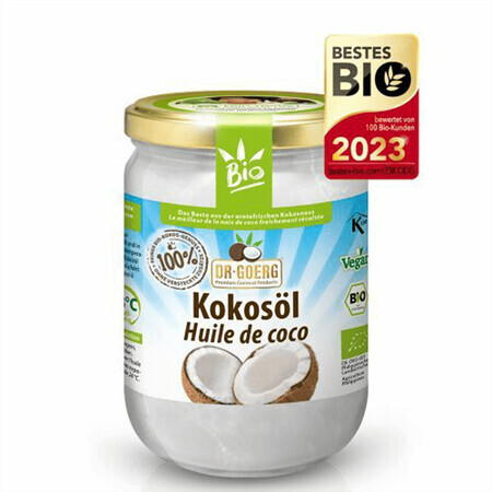 Olio di cocco biologico grezzo premium, 500 ml, Dr. Goerg