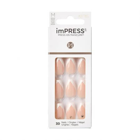 Faux ongles Impress, So French Medium Coffin, Kiss