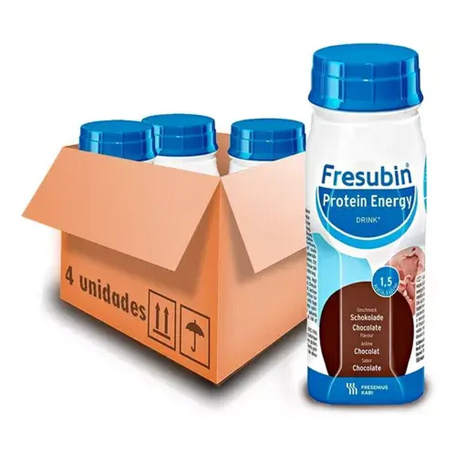 Fresubin Protein Energy Drink with chocolate flavour, 4 x 200 ml, Fresenius Kabi