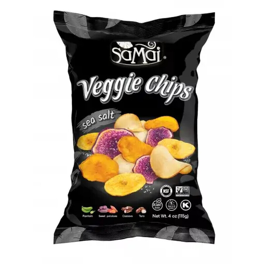 Chips de légumes au sel de mer, 115 g, SaMai