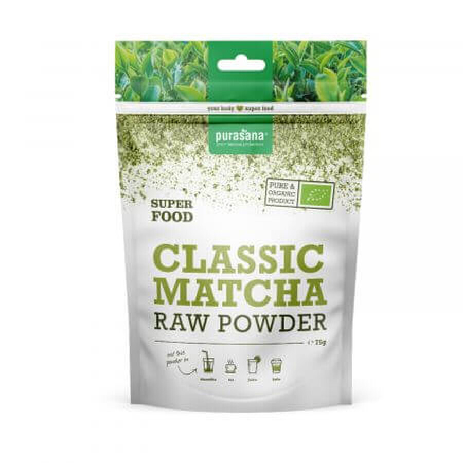 Classic Matcha Raw Powder, 75 g, Purasana