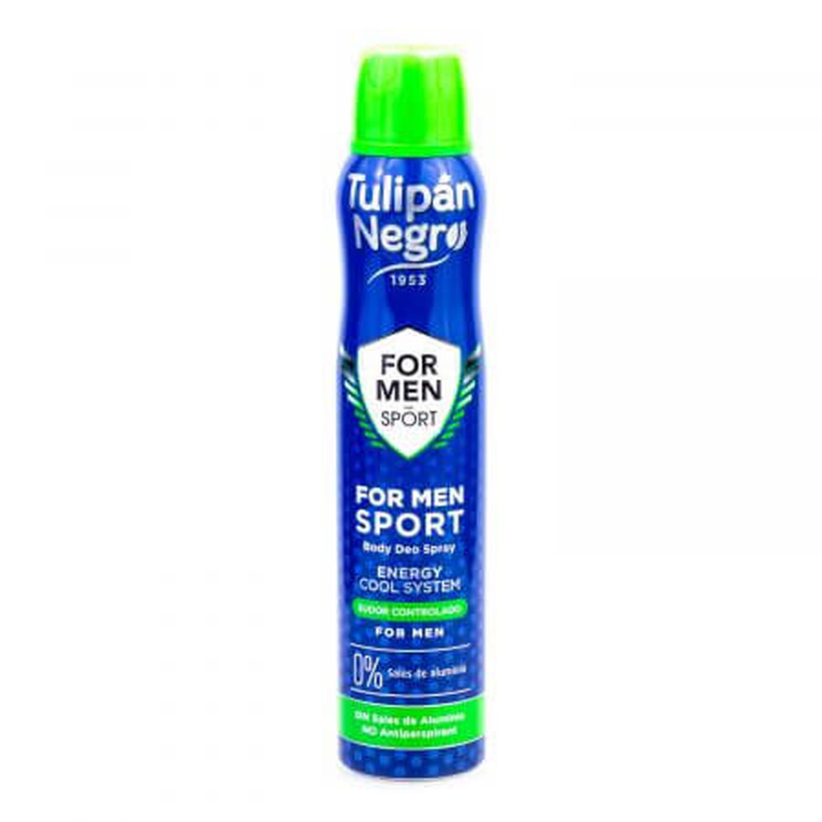 Spray masculin Sport Negro, 200 ml, Tulipe