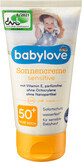 Babylove Sonnenschutzcreme SPF50 f&#252;r empfindliche Haut, 75 ml