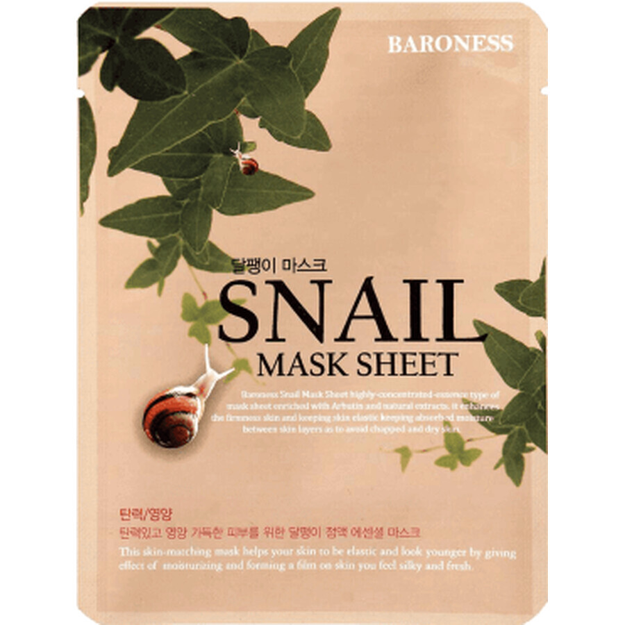 Baroness Regenerating face mask with snail filter, 1 pc