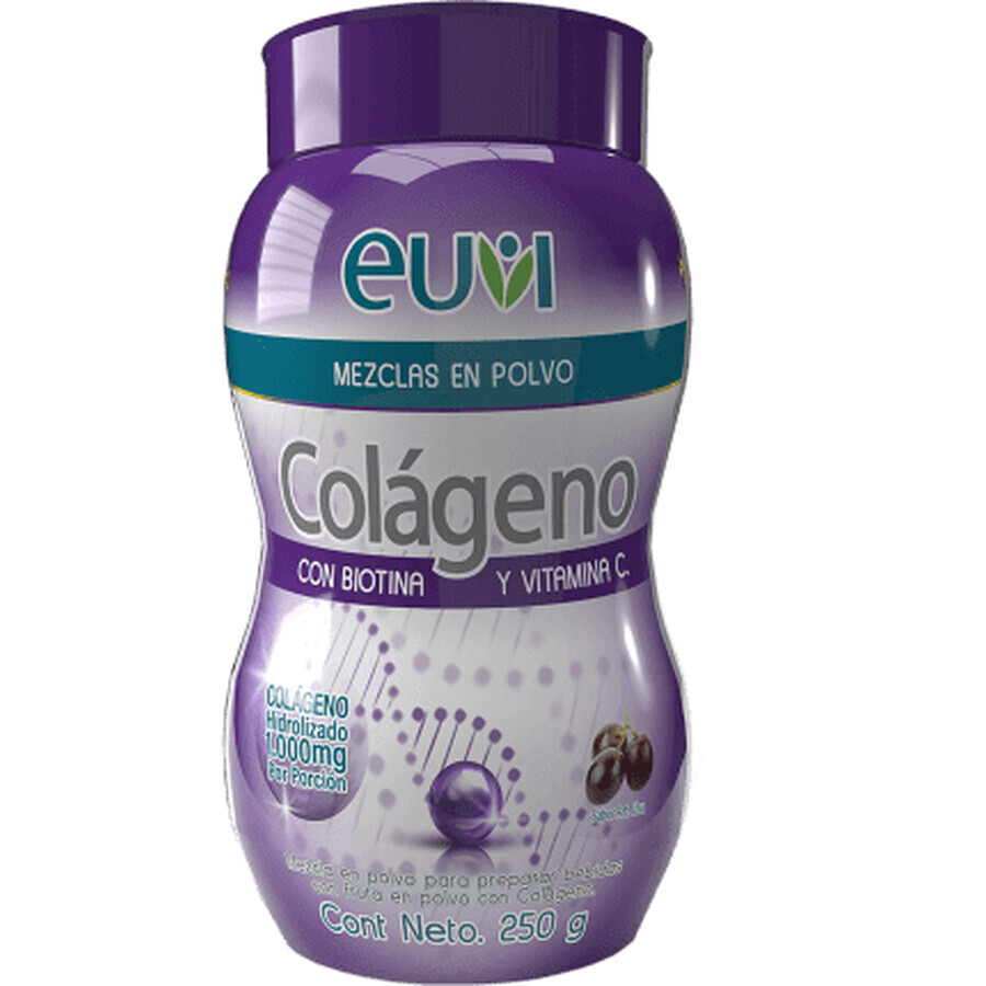 Euvi Collagen con biotina e vitamina C, 250 g