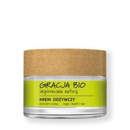 Gracja Bio Crème nourrissante pour le visage à l'extrait d'avoine jour-nuit, 50 ml