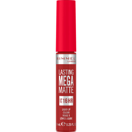 Rimmel London Lasting Mega Matte Liquid Lipstick No.500 FIRE STARTER, 1 pc