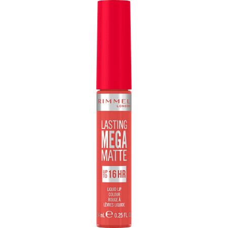 Rimmel London Rouge à lèvres liquide Lasting Mega Matte No.600 CORAL SASS, 1 pce