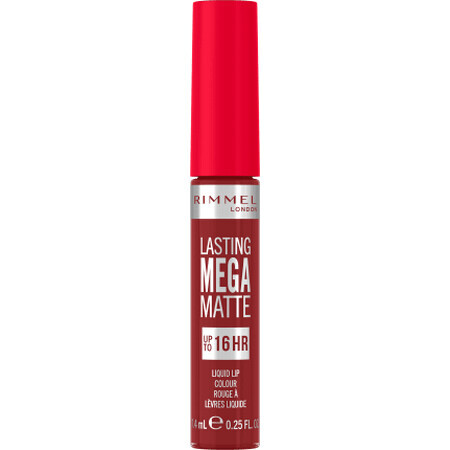 Rimmel London Lasting Mega Matte Liquid Lipstick N.930 RUBY PASSION, 1 pièce