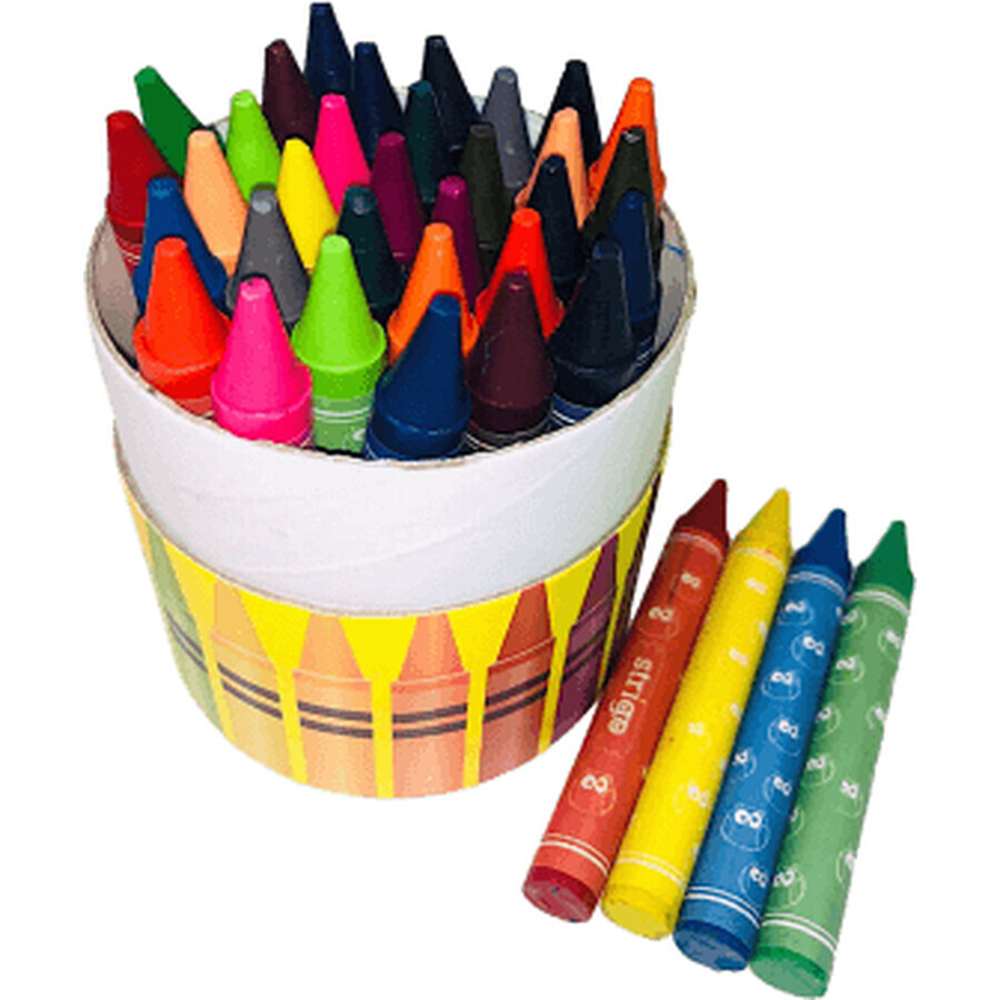 Crayons cirés Strigo, 36 pcs