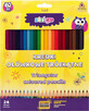 Crayons de couleur triangulaires Strigo avec taille-crayons, 24 pcs