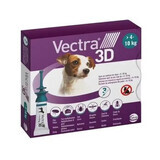 Antiparasitaire externe pour chiens de 4 à 10 kg Vectra 3D, 3 pipettes, Ceva Sante