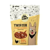 Récompenses au poulet pour chiens Twister Chicken, 80 g, Mr Bandit