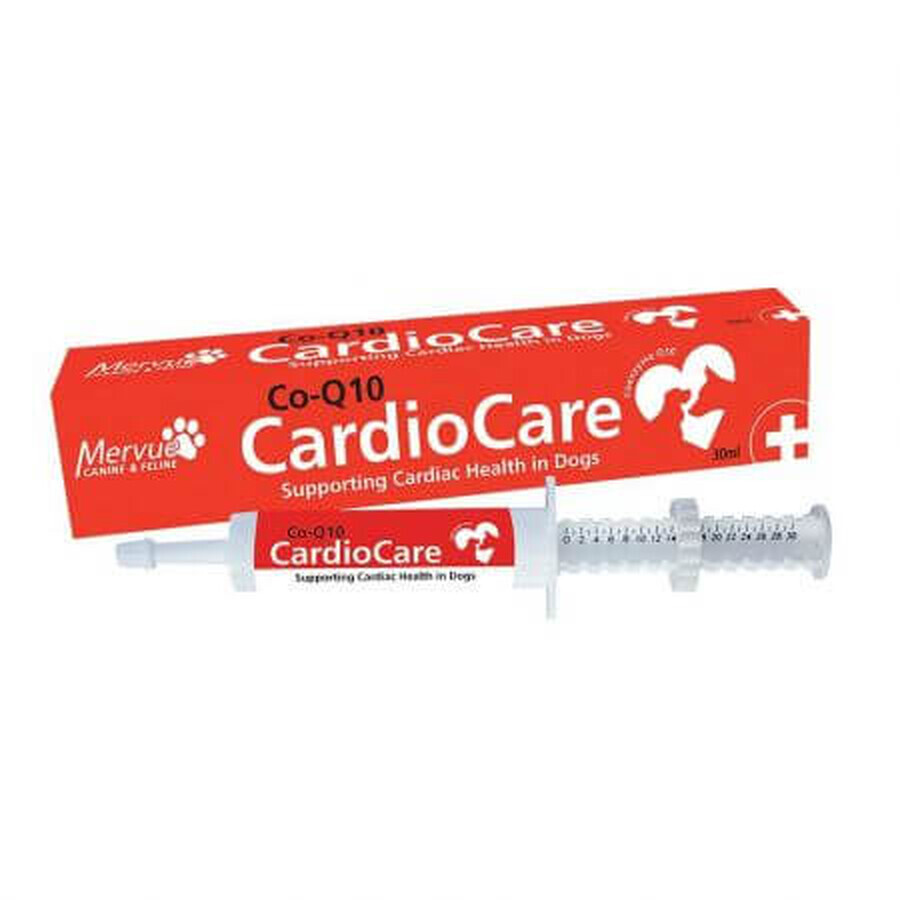 Supliment adjuvant in sprijinirea sanatatii cardiace a cainilor Cardio Care Co-Q10, 30 ml, Mervue