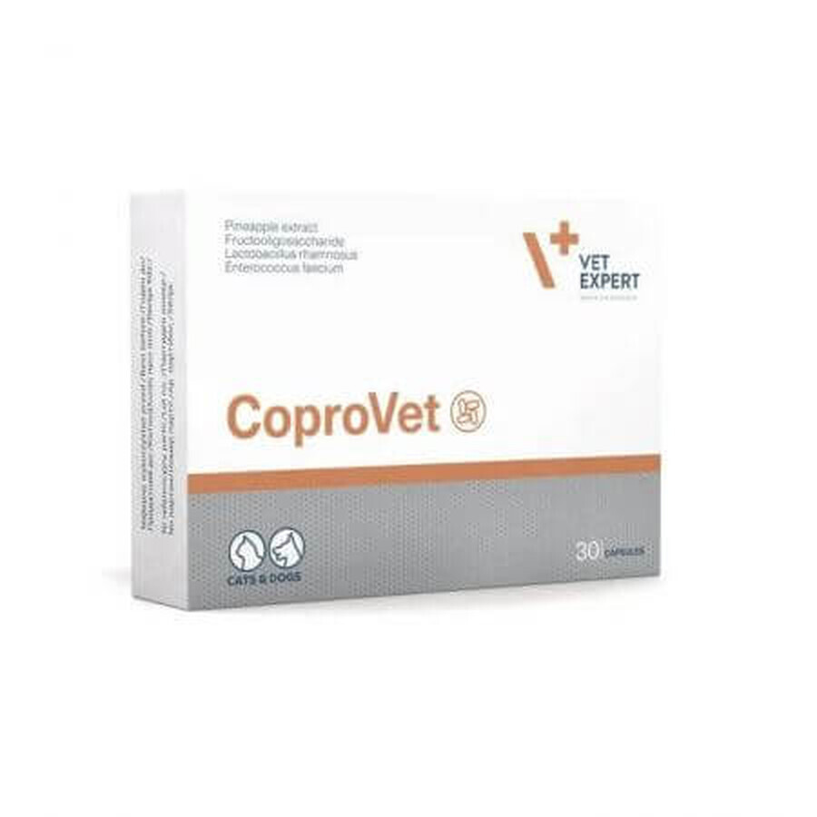 Supplement against intestinal tract disorders in dogs and cats CoproVet, 30 tablets, VetExpert